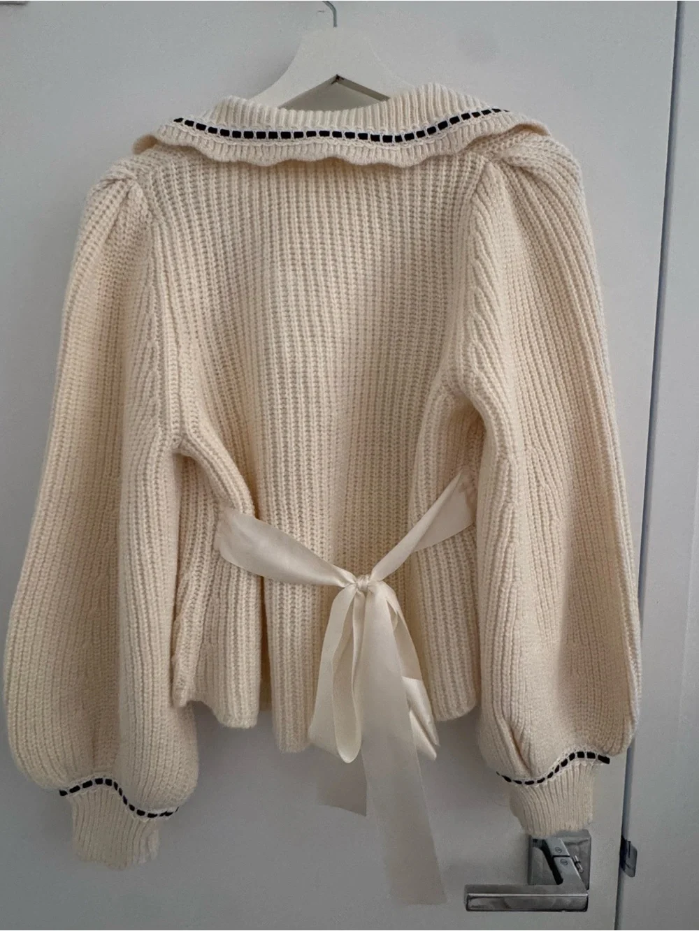 For Love & Lemons Jade Cardigan in Cream - Picture 2 of 4